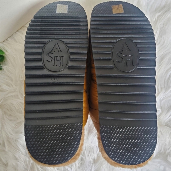 NIB ASH 'Gong' Puffy Nylon & Faux Fur Mule, Size 41 EU/ 10 US - Picture 13 of 15
